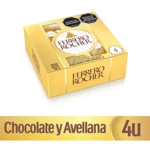 CHOCOLATE FERRERO ROCHER CAJA X 4 UND