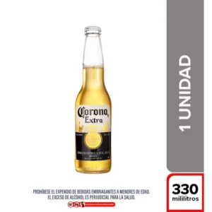 CERVEZA CORONA NO RETORNABLE 330 ML PACA X 24 UND