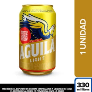 CERVEZA AGUILA LIGHT LATA 330 ML PACA X 24 UND