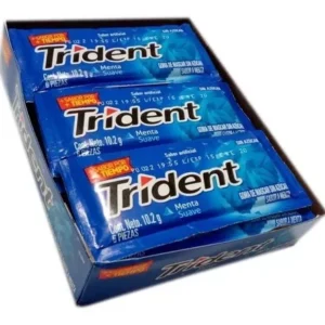 CHICLE TRIDENT BARRA 5 PASTILLAS CAJA X 18 UND