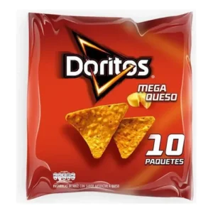 DORITOS MEGAQUESO *34 GR *10 UND