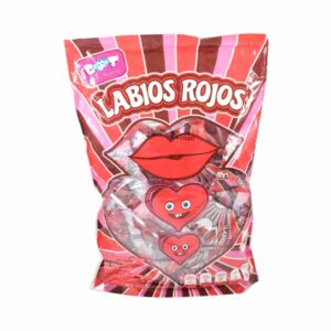 BOMBOM LABIOS ROJOS BOLSA X 40 UND