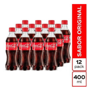 COCA COLA 400 ML  CERO PET PACA X 12 UND