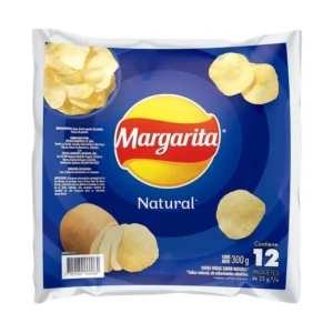 PAPA MARGARITA NATURAL 25 GR BOLSA X 12 UND